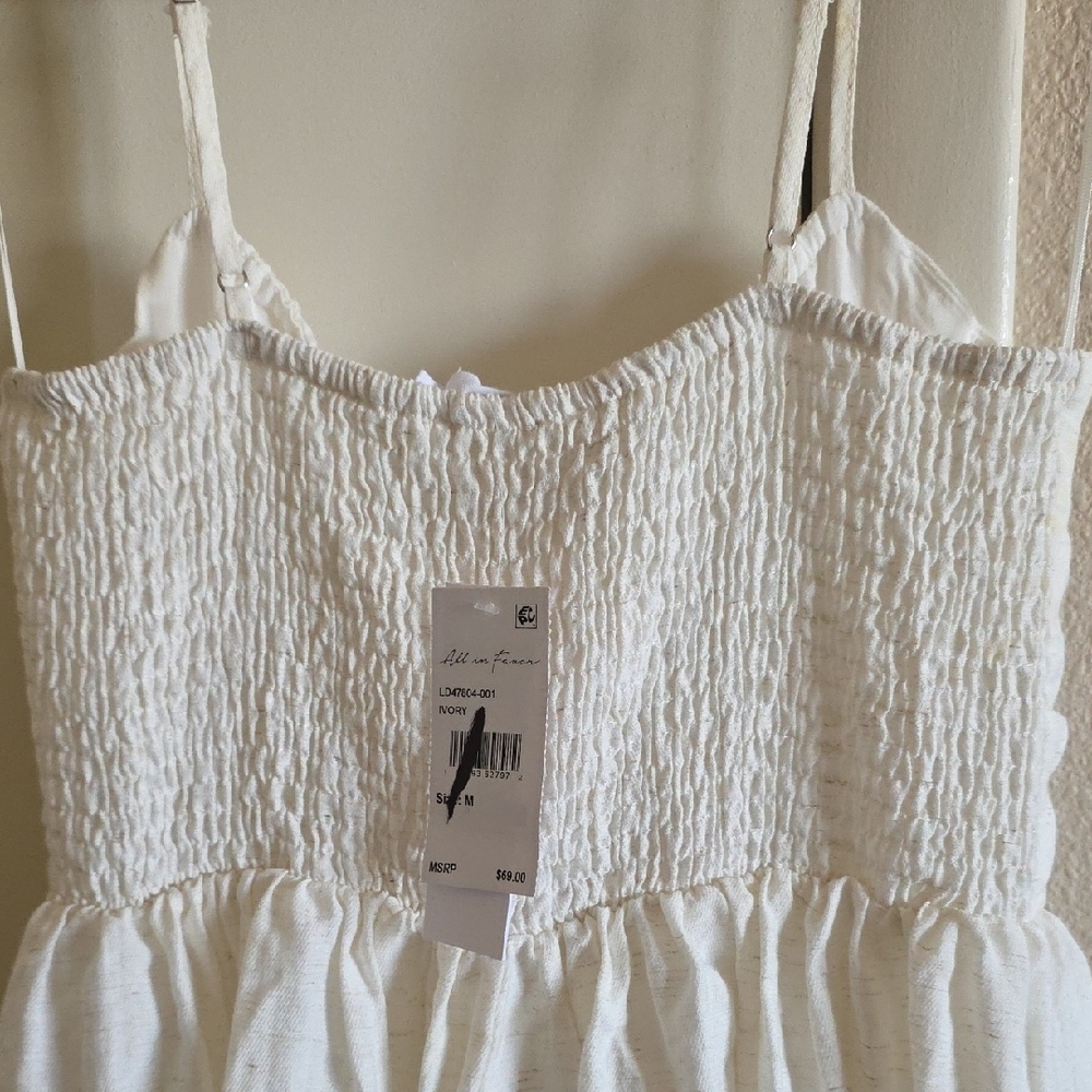 All In Favor Corset Bodice Textured Midi Dress 1️⃣ - Picture 5 of 7